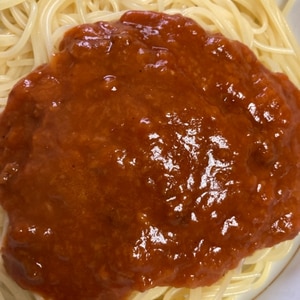 トマトたっぷりミートスパゲティ